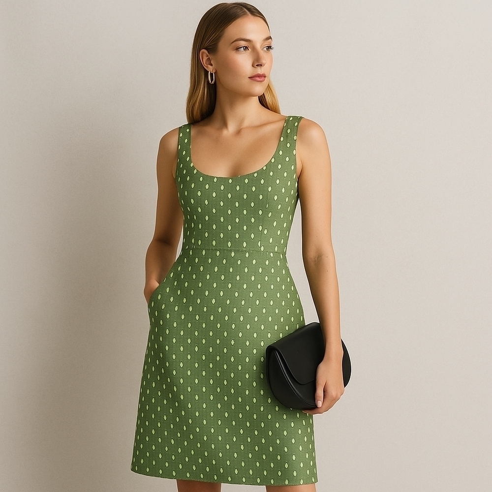 Giorgio Armani Printed Knee-Length Dress – Size M (NWT)